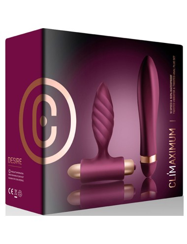 CLIMAXIMUM - DESIRE KIT VIBRATORE TWISTED + PLUG ANALE