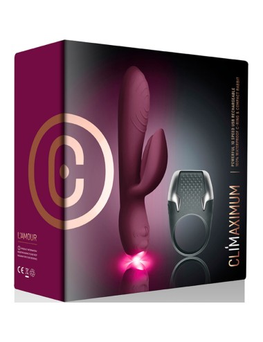 CLIMAXIMUM - LAMOUR KIT VIBRATORE CONIGLIO + ANELLO PER IL PENE A LED
