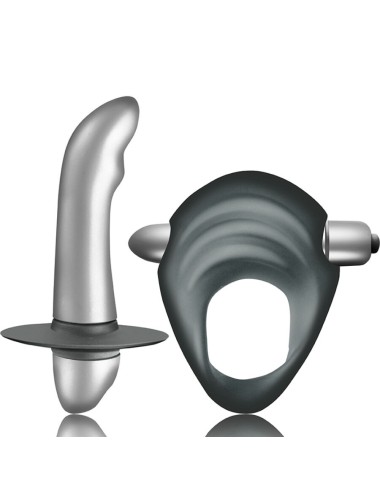 CLIMAXIMUM - ENTICE KIT ANELLO PER IL PENE + VIBRATORE PER LA PROSTATA PER PRINCIPIANTI