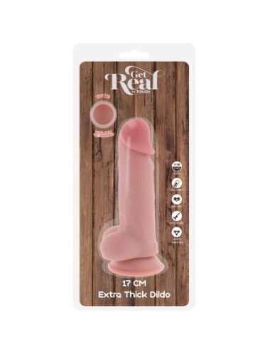GET REAL - PENE REALISTICO DELUXE CON TESTICOLI EXTRA SPESSI 17 CM