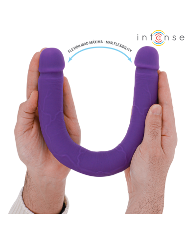 INTENSE - GUNTER DILDO DOPPIO VIBRATORE 40 CM VIOLA TELECOMANDO