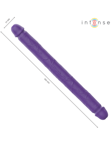 INTENSE - GUNTER DILDO DOPPIO VIBRATORE 40 CM VIOLA TELECOMANDO