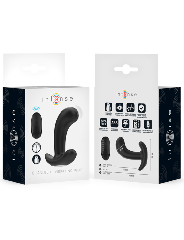 INTENSE - CHANDLER ANAL PLUG 10 VIBRAZIONI NERO TELECOMANDO