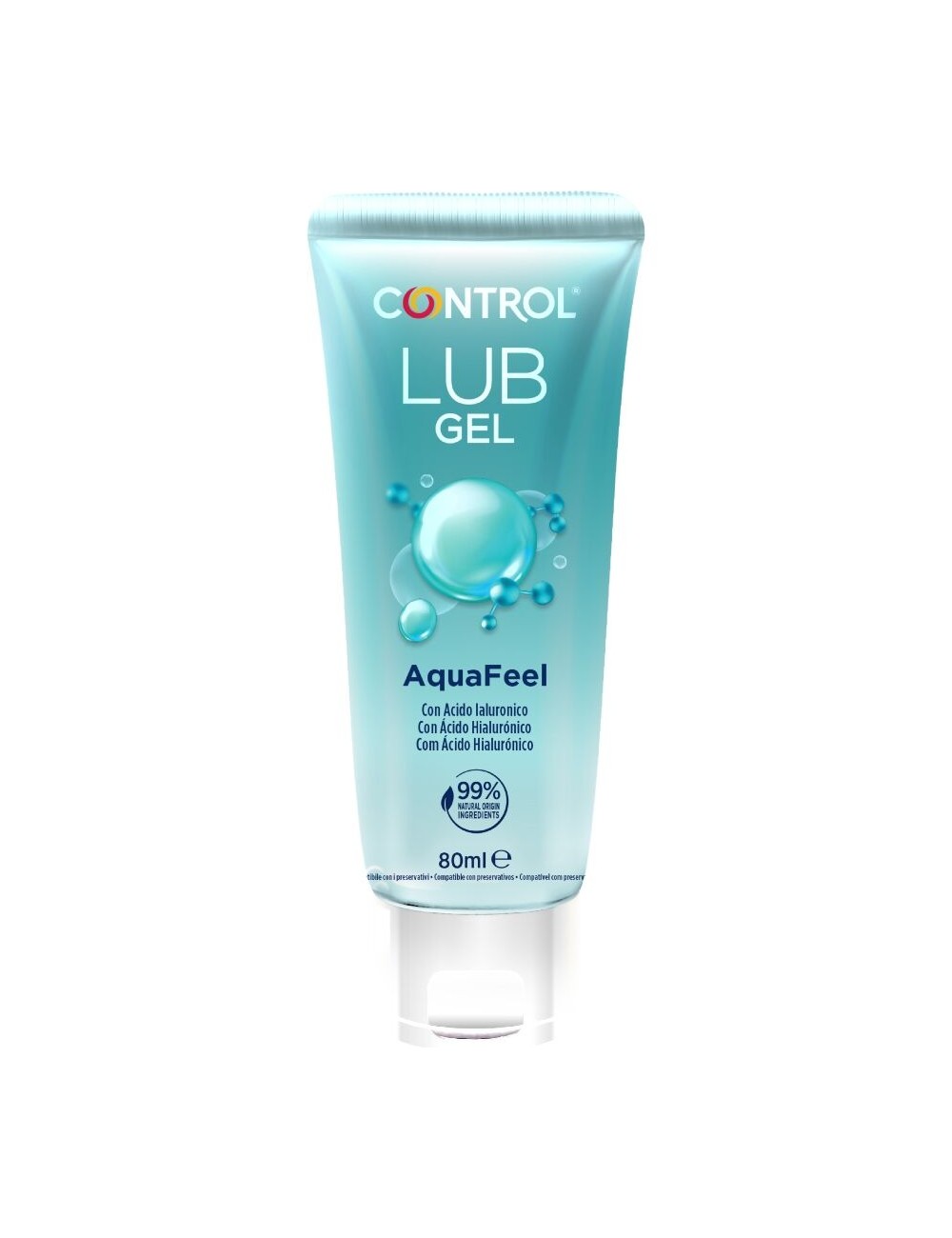 CONTROL - LUBRIFICANTE AQUAFEEL CON ACIDO IALURONICO 80 ML
