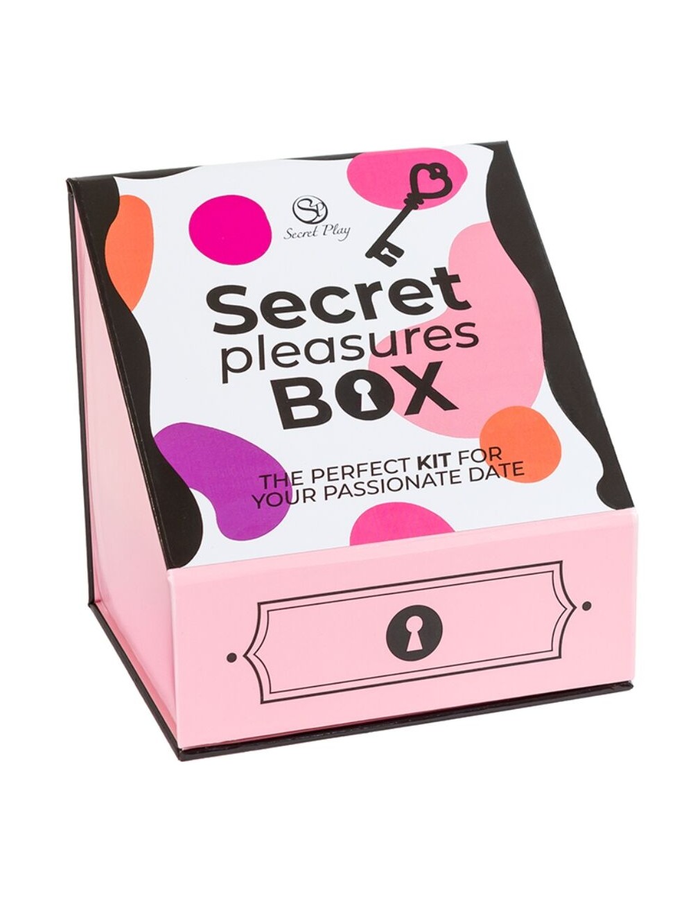 SECRET PLAY - PLEASURES BOX PER COPPIE: DADI + PROIETTILE VIBRANTE + PENNA CON PIUMA