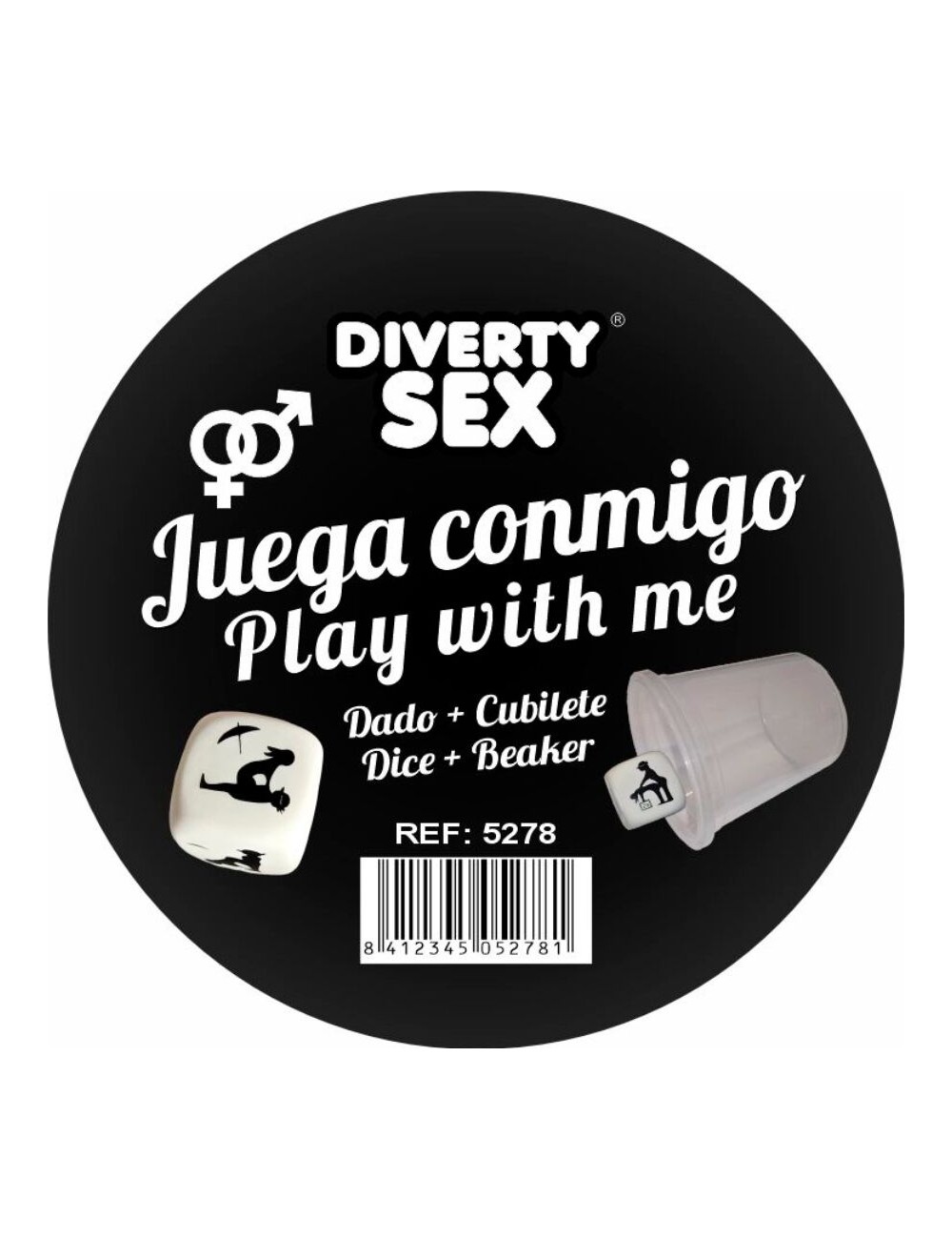 DIABLO PICANTE - DADI BIANCHI DURI CON POSIZIONI E CUBO