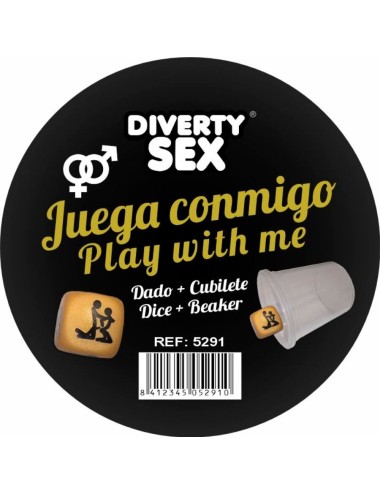 DIABLO PICANTE - DADI DORATI DURI CON POSIZIONI E CUBO