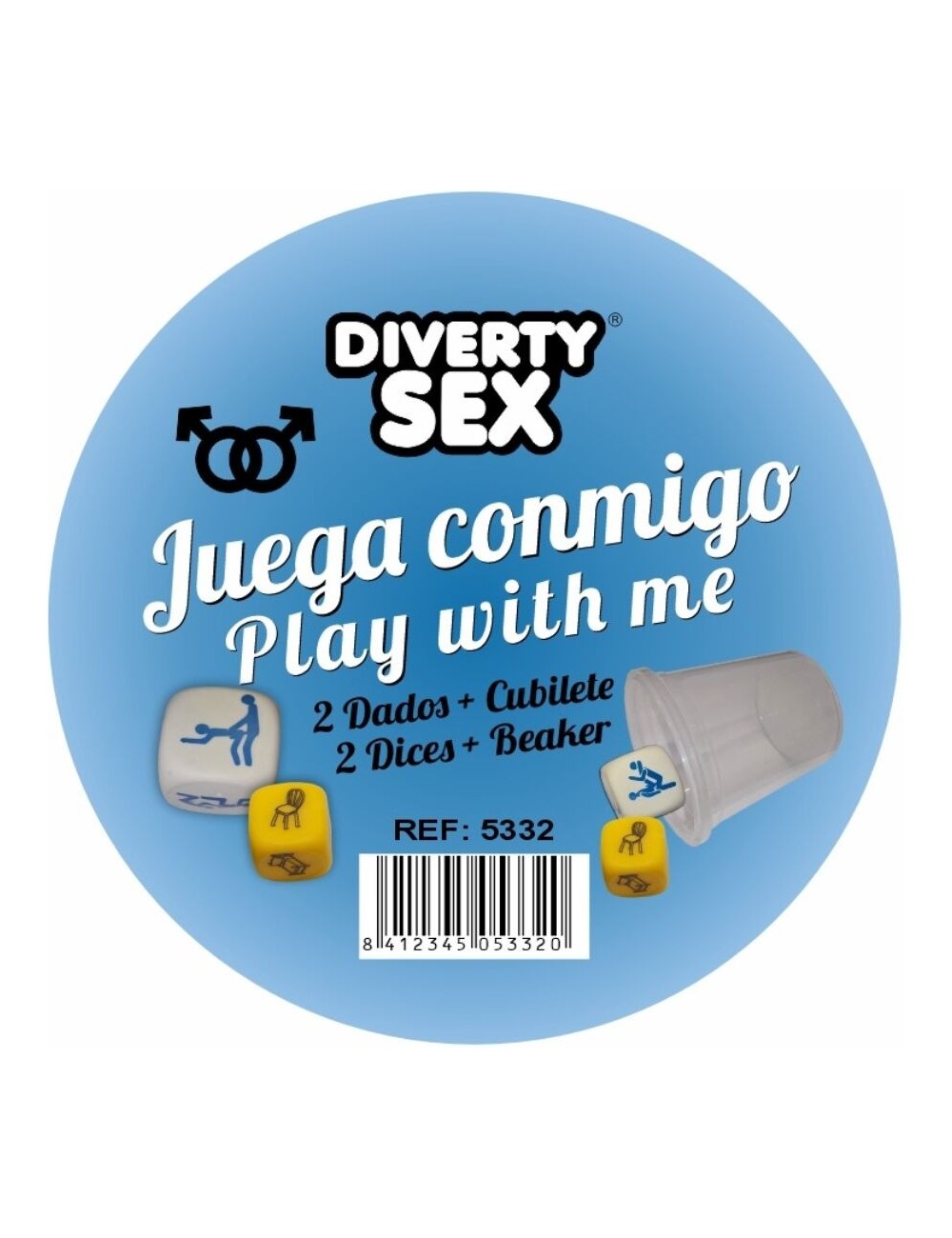 DIABLO PICANTE - GIOCO DI DADI POSIZIONE + POSIZIONI PER UOMINI CON COPPA