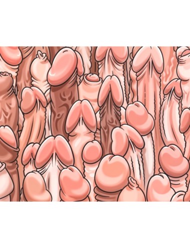 DIABLO PICANTE - TAPPETINO PER MOUSE COLORATO CON DISEGNO DI PENI