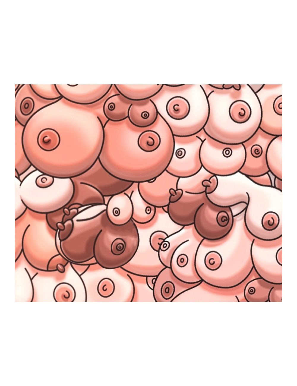 DIABLO PICANTE - TAPPETINO PER MOUSE COLORATO CON DESIGN DI TETTE