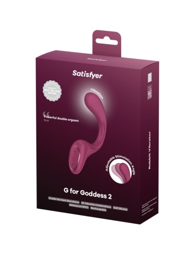 SATISFYER - G PER DEA 2 VIBRATORE CONIGLIO BOTTIGLIA BORDEAUX