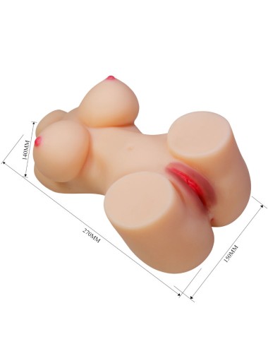 CRAZY BULL - HETTY TORSO FEMMINILE REALISTICO VAGINA E ANALE 1,9 KG