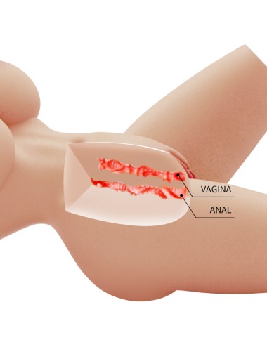 CRAZY BULL - LILY TORSO FEMMINILE REALISTICO VAGINA E ANALE 4 KG