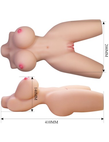 CRAZY BULL - LILY TORSO FEMMINILE REALISTICO VAGINA E ANALE 4 KG