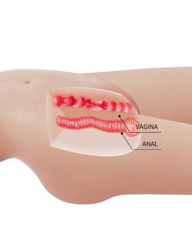 CRAZY BULL - MIA TORSO FEMMINILE REALISTICO VAGINA E ANALE 8,5 KG