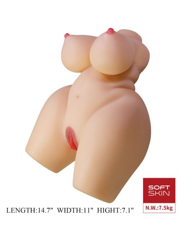 CRAZY BULL - GRACE TORSO FEMMINILE REALISTICO VAGINA E ANALE 7