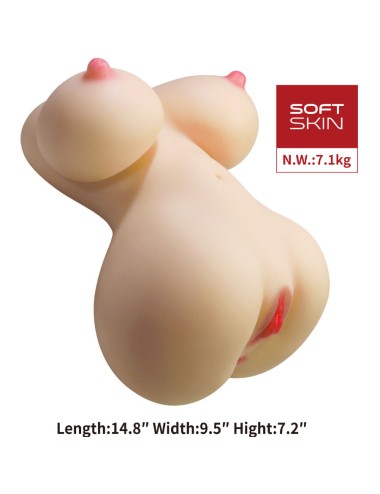 CRAZY BULL - FIONA TORSO FEMMINILE REALISTICO VAGINA E ANALE 7