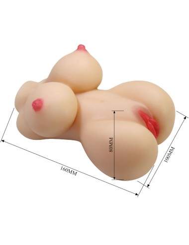 CRAZY BULL - HERTA MINI TORSO REALISTICO VAGINA FEMMINILE 497 G
