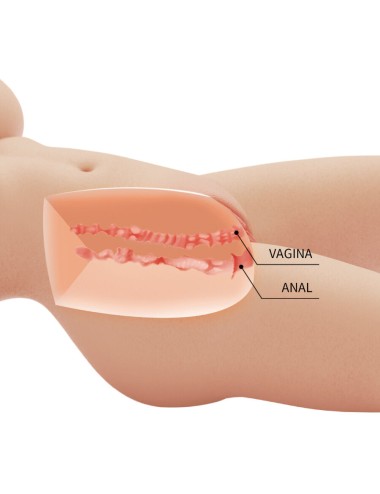 CRAZY BULL - TIFFANY TORSO FEMMINILE REALISTICO VAGINA E ANALE 5,5 KG