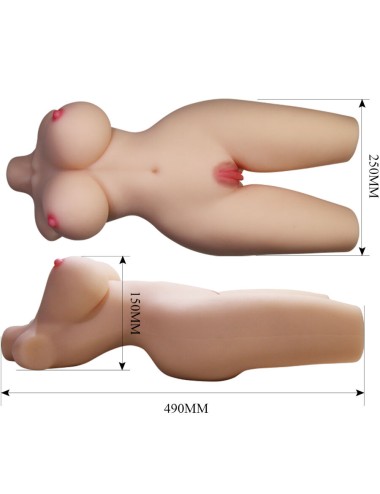 CRAZY BULL - TIFFANY TORSO FEMMINILE REALISTICO VAGINA E ANALE 5,5 KG