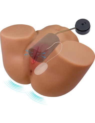 CRAZY BULL - GERIANN VIBRATORE E SUCCHIATORE REALISTICO PER POLSO FEMMINILE CON SUONO 5,5 KG