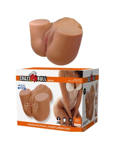 CRAZY BULL - WENDY VIBRATORE E SUCCHIATORE REALISTICO PER POLSO FEMMINILE CON SUONO 11 KG