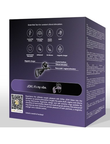 SNAIL VIBE - JOVI COUPLES RING TELECOMANDO NERO