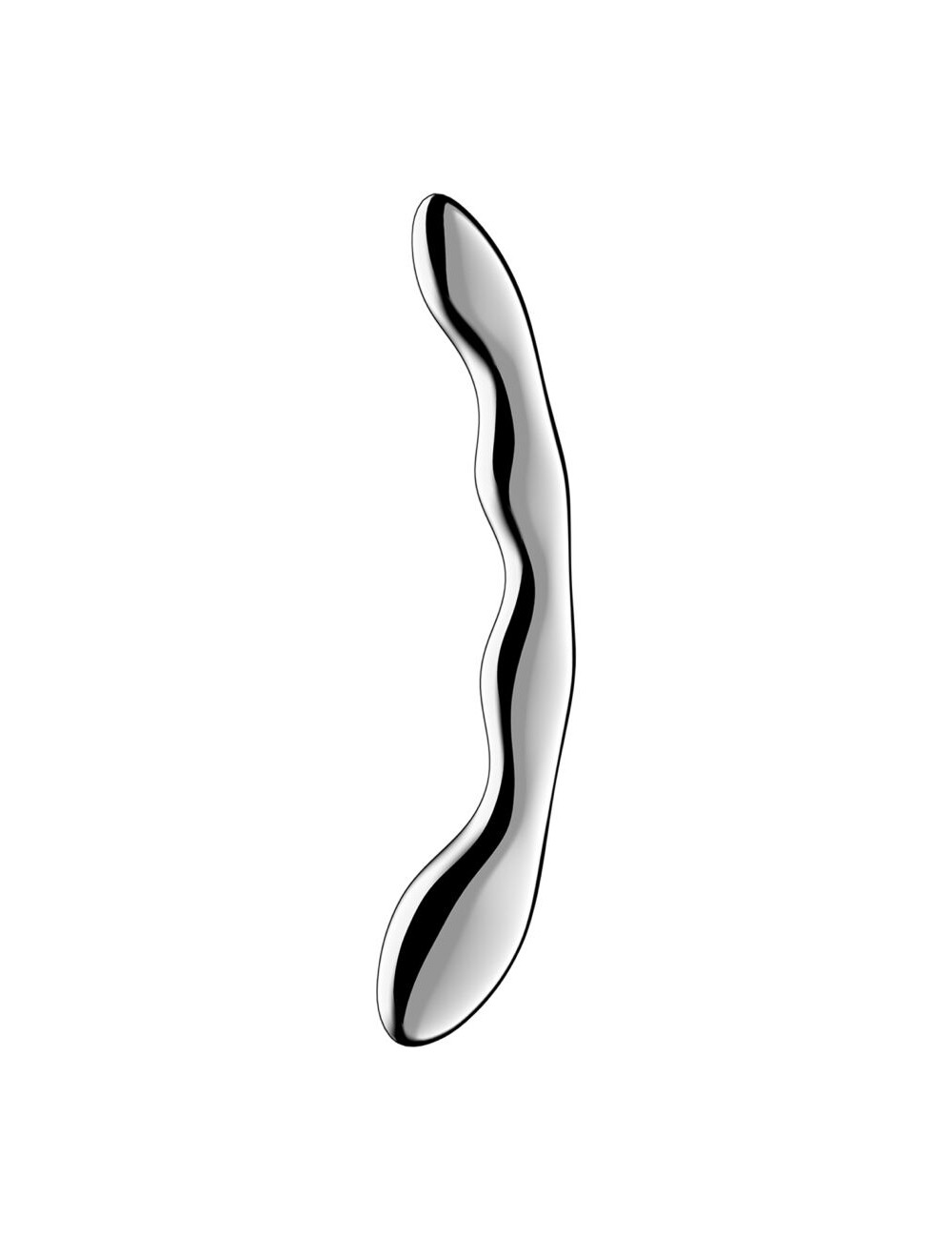 SATISFYER - DILDO A DOPPIA ESTREMITÀ IN ACCIAIO INOX COSMIC CREST 2