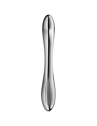 SATISFYER - DILDO A DOPPIA ESTREMITÀ IN ACCIAIO INOX PURE GRAVITY 1