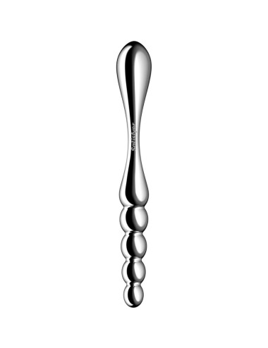 SATISFYER - DILDO A DOPPIA ESTREMITÀ IN ACCIAIO INOX STAR FORCE 1