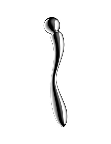 SATISFYER - DILDO A DOPPIA ESTREMITÀ IN ACCIAIO INOX STAR FORCE 2