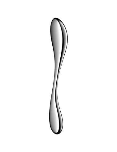 SATISFYER - DILDO A DOPPIA ESTREMITÀ IN ACCIAIO INOX STAR FORCE 3
