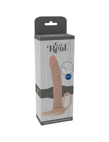 GET REAL - PENETRATORE ANALE IN SILICONE DOUBLE TROUBLE 16 CM