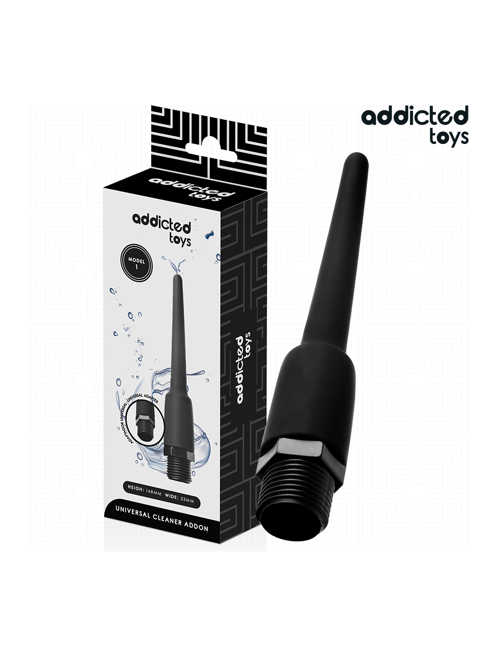 ADDICTED TOYS - PULITORE ANALE CON ADATTATORE UNIVERSALE MODELLO 1