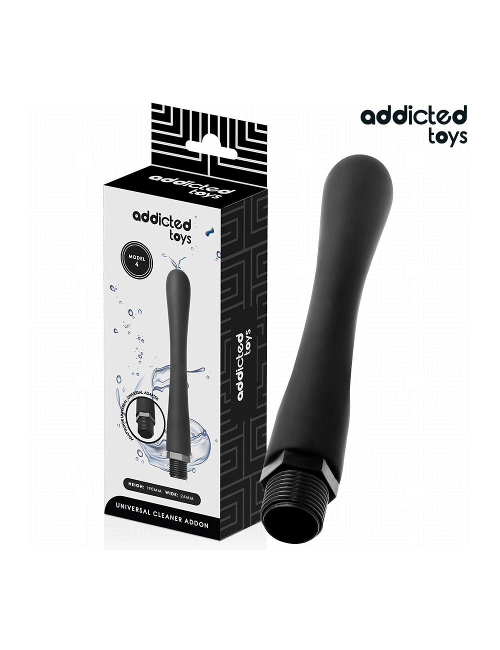 ADDICTED TOYS - PULITORE ANALE CON ADATTATORE UNIVERSALE MODELLO 4
