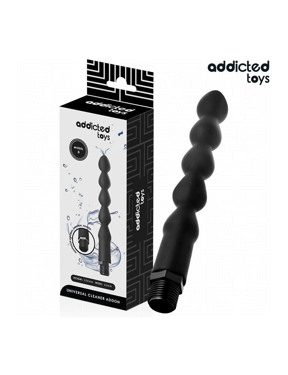ADDICTED TOYS - PULITORE ANALE CON ADATTATORE UNIVERSALE MODELLO 6