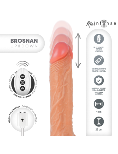 MR INTENSE - BROSNAN PENE REALISTICO TELECOMANDO 22 CM -O- 4 CM