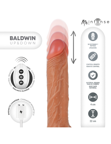 MR INTENSE - BALDWIN PENE REALISTICO TELECOMANDO 22 CM -O- 4 CM