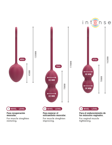 INTENSE - KIT PALLINE KEGEL CHARLI BORDEAUX