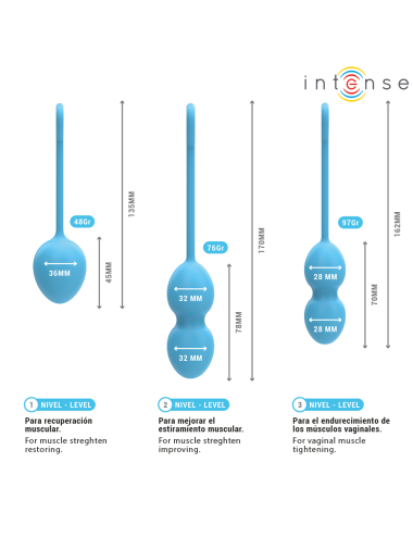 INTENSE - KIT PALLINE KEGEL CHARLI BLU