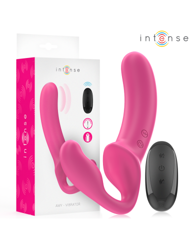 INTENSE - AMY DOPPIO VIBRATORE 20 CM ROSA TELECOMANDO