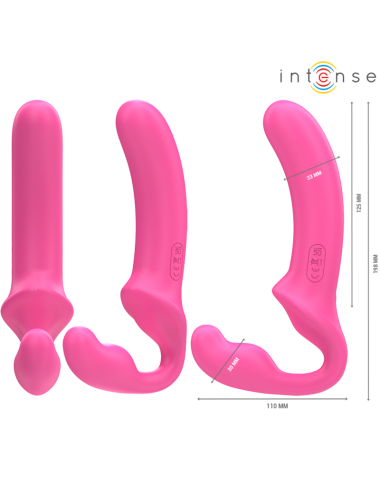 INTENSE - AMY DOPPIO VIBRATORE 20 CM ROSA TELECOMANDO