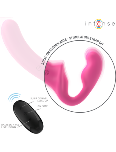 INTENSE - AMY DOPPIO VIBRATORE 20 CM ROSA TELECOMANDO
