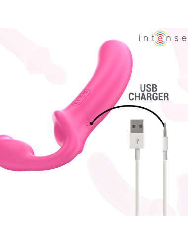 INTENSE - AMY DOPPIO VIBRATORE 20 CM ROSA TELECOMANDO