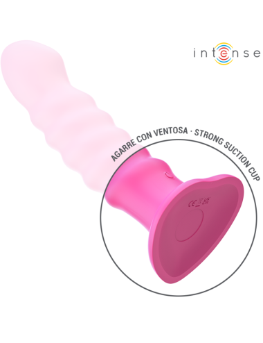 INTENSE - VIBRATORE CINDY TAGLIA L DESIGN A SPIRALE 10 VIBRAZIONI ROSA TELECOMANDO
