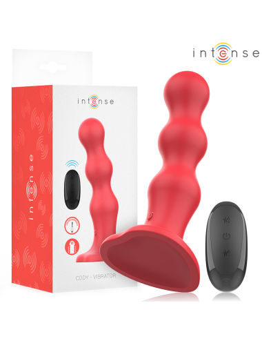 INTENSE - CODY VIBRATORE CON VENTOSA TELECOMANDO ROSSO