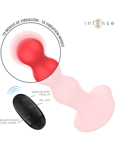 INTENSE - CODY VIBRATORE CON VENTOSA TELECOMANDO ROSSO