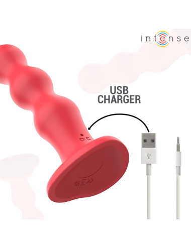 INTENSE - CODY VIBRATORE CON VENTOSA TELECOMANDO ROSSO