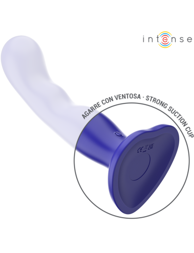INTENSE - VIBRATORE SHORTY CON VENTOSA TELECOMANDO BLU