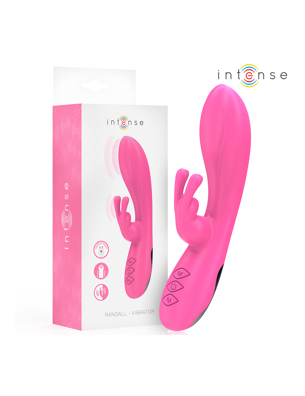 INTENSE - VIBRATORE RANDALL RABBIT 10 VIBRAZIONI ROSA